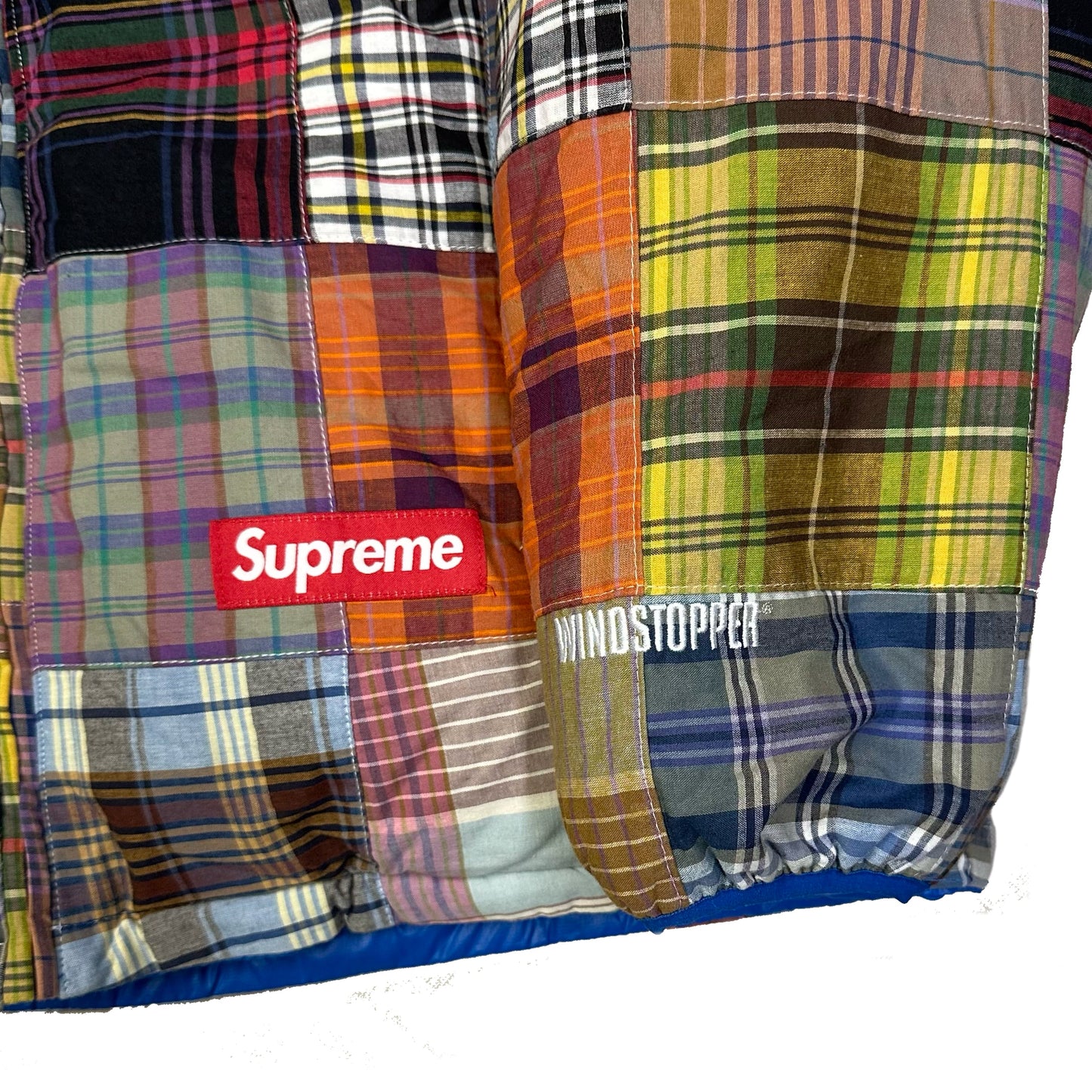 Supreme Madras Reversible Down Puffer Jacket ( M )