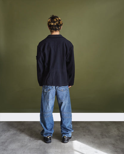 AW1994 Stone Island Raw Hem Wool Jacket