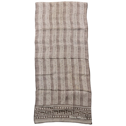 Vintage 2000s Issey Miyake Pattern Silk Scarf | O/S, Brown