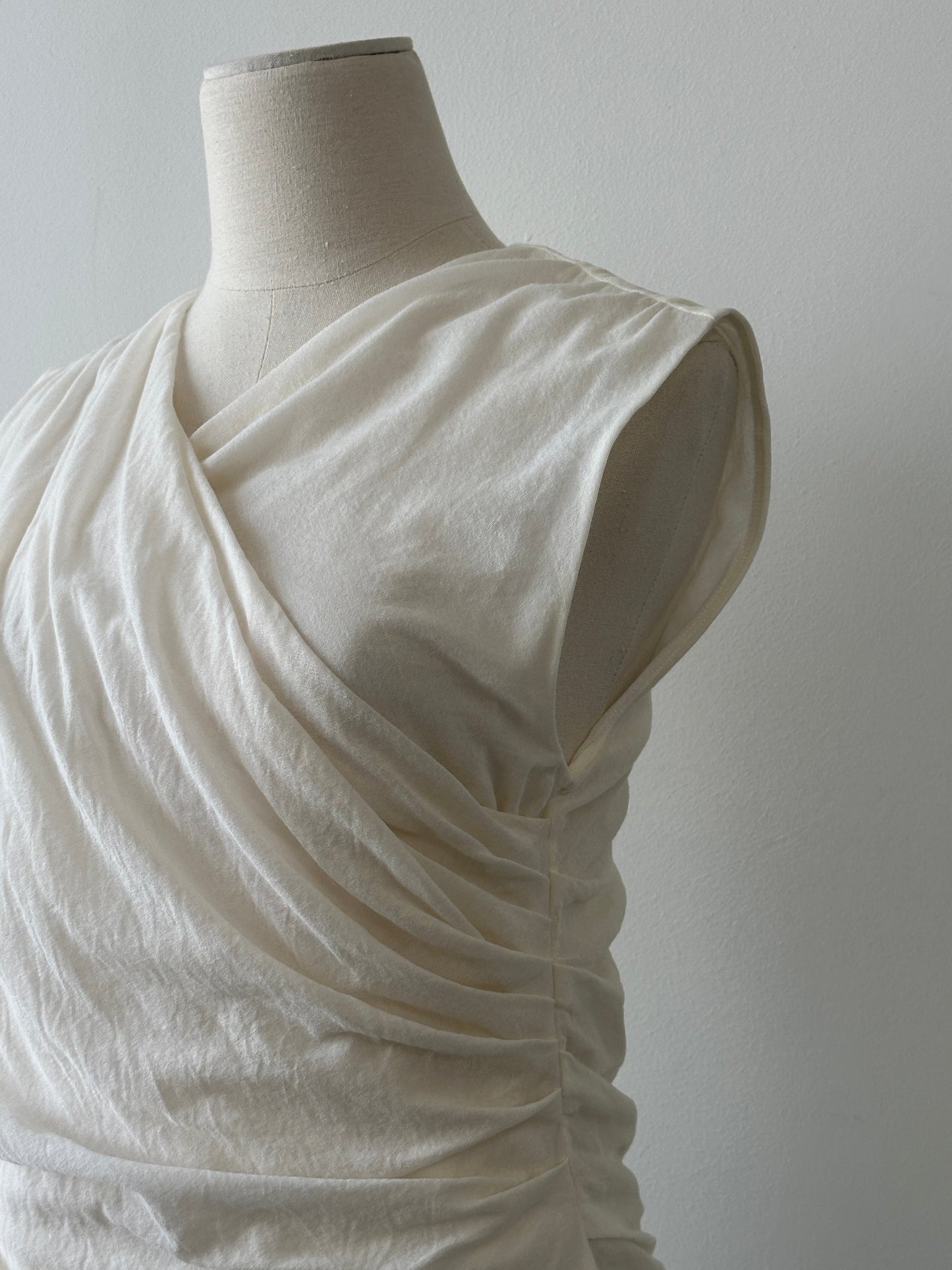 Ralph Lauren 2000s Cotton Wrap Top - L