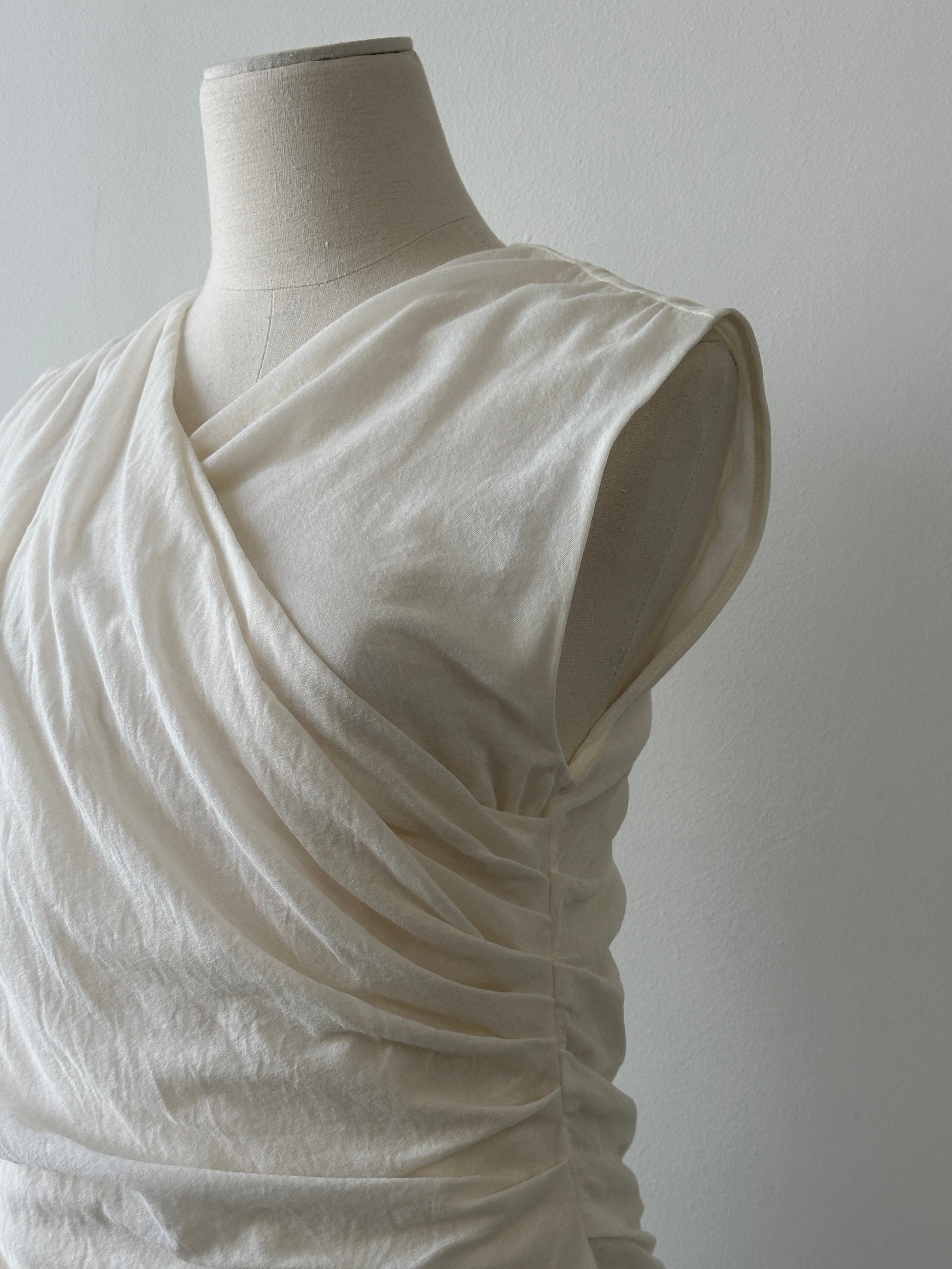 Ralph Lauren 2000s Cotton Wrap Top - L