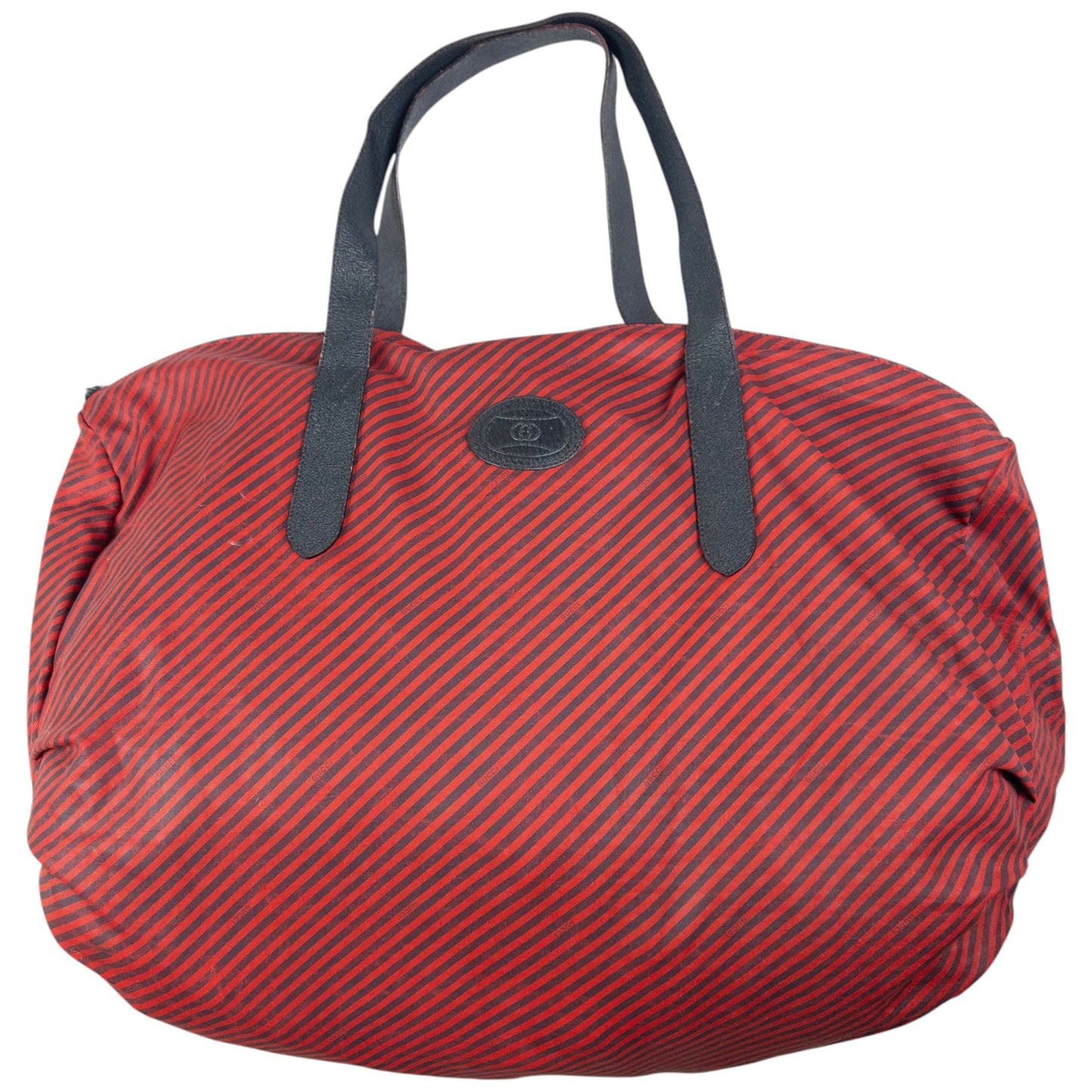 Vintage Gucci Striped Shoulder Bag & Matching Pouch