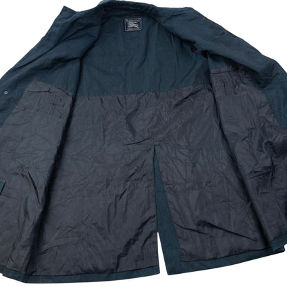 Vintage 90s Burberry Button Up Trench Jacket Size M | Medium, Grey