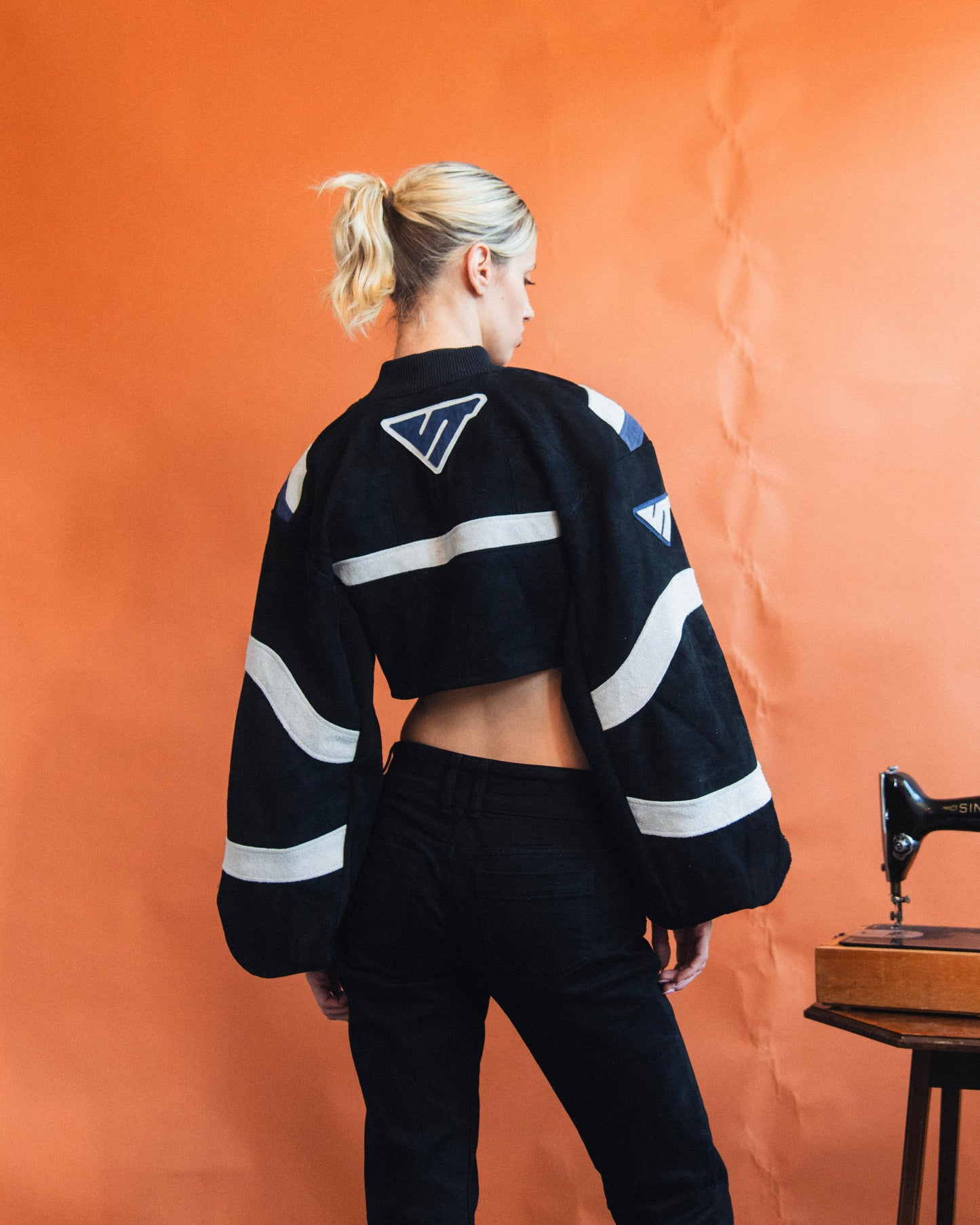 VT Rework : Suzuki Suede Racing Jacket | Small, Multicoloured