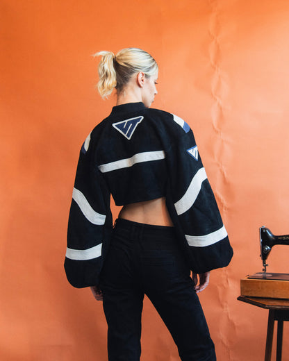 VT Rework : Suzuki Suede Racing Jacket | Small, Multicoloured
