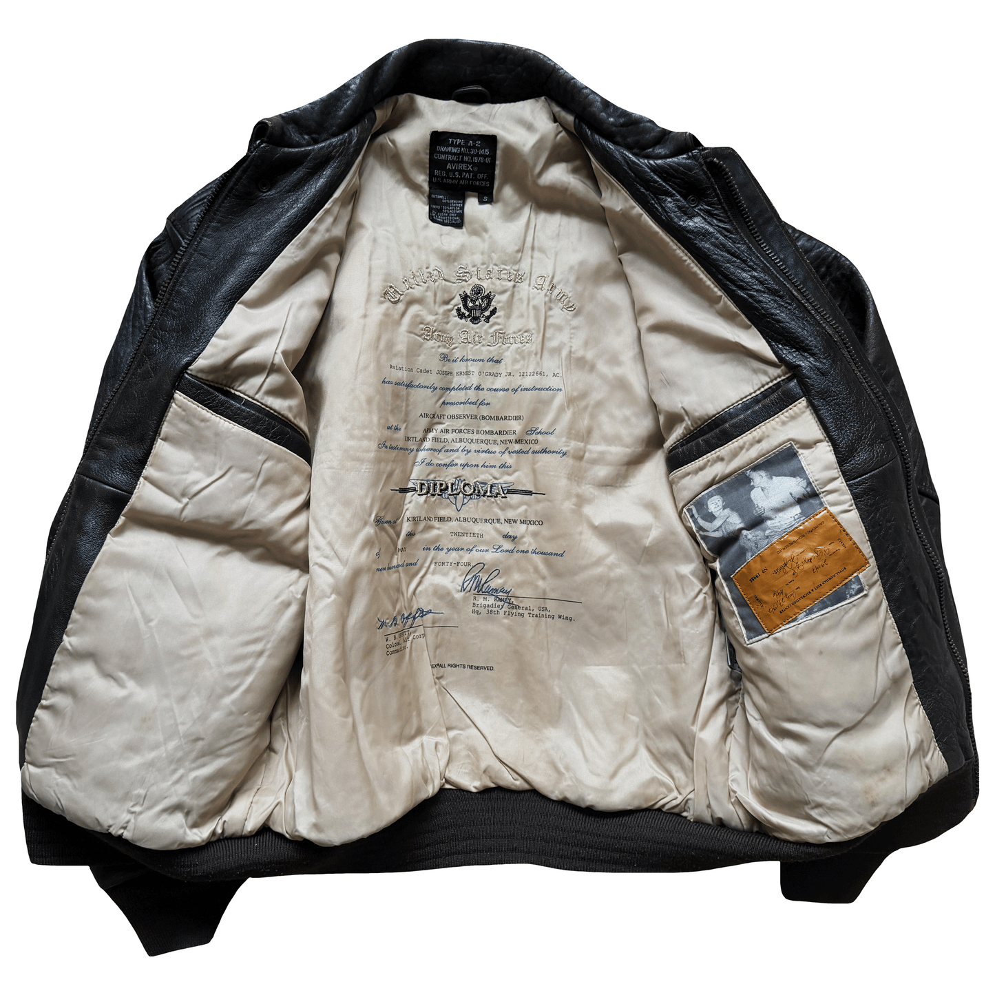 Avirex 'Saipan' 1988 A2 Leather Flight Jacket - S / M | S / M, Red