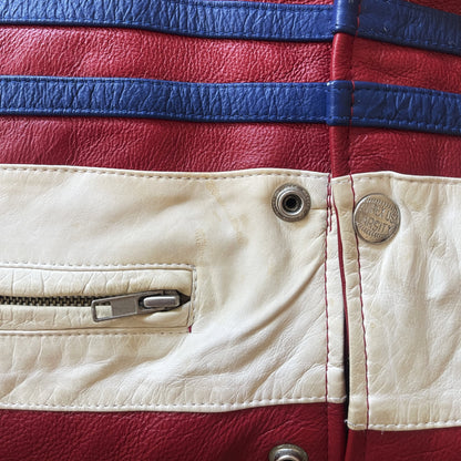 Avirex New York Lions Leather Varsity Jacket - M