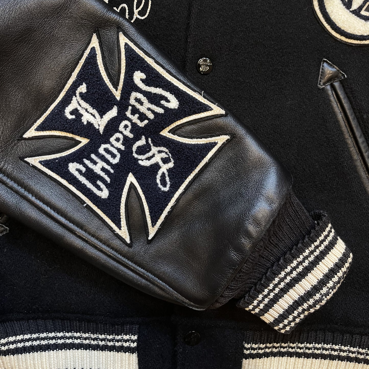 Style Eyes 'Lonestar Choppers MC' Varsity Jacket - L