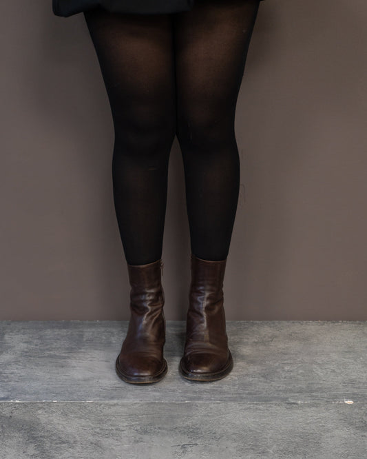 ANN DEMEULEMEESTER 1994 CUT OUT BOOTS (EU 37, FITS LIKE 37.5-38)