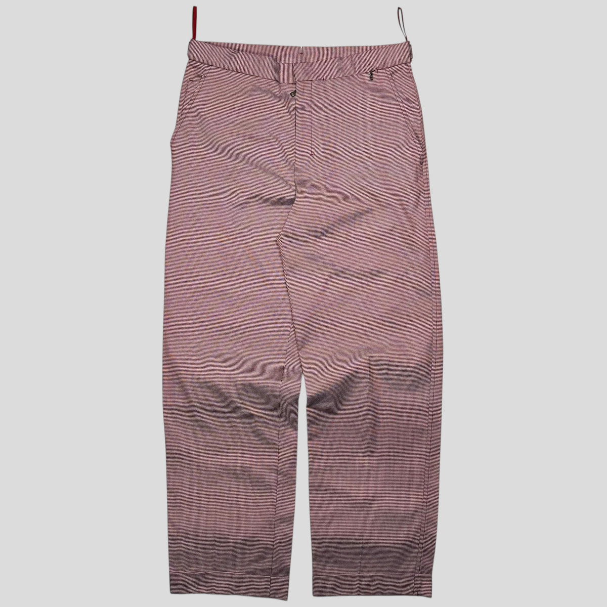 Prada Sport 2001 SAMPLE Houndstooth Stash Pocket Trousers - M | W31, Multicoloured