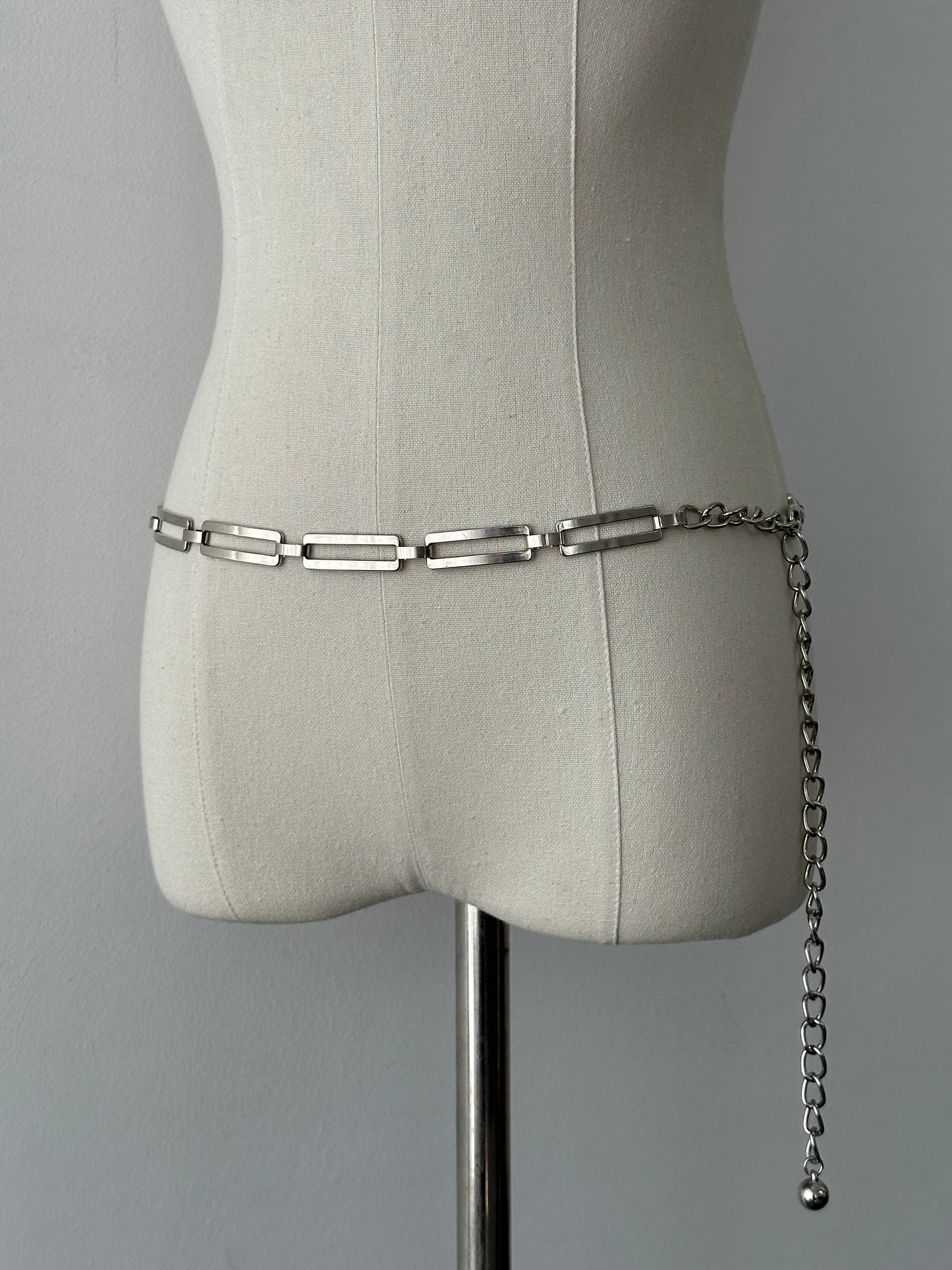 Vintage 2000s Metal Chain Belt - One size
