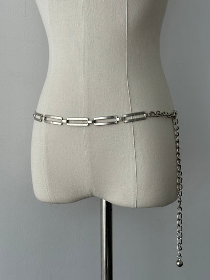 Vintage 2000s Metal Chain Belt - One size