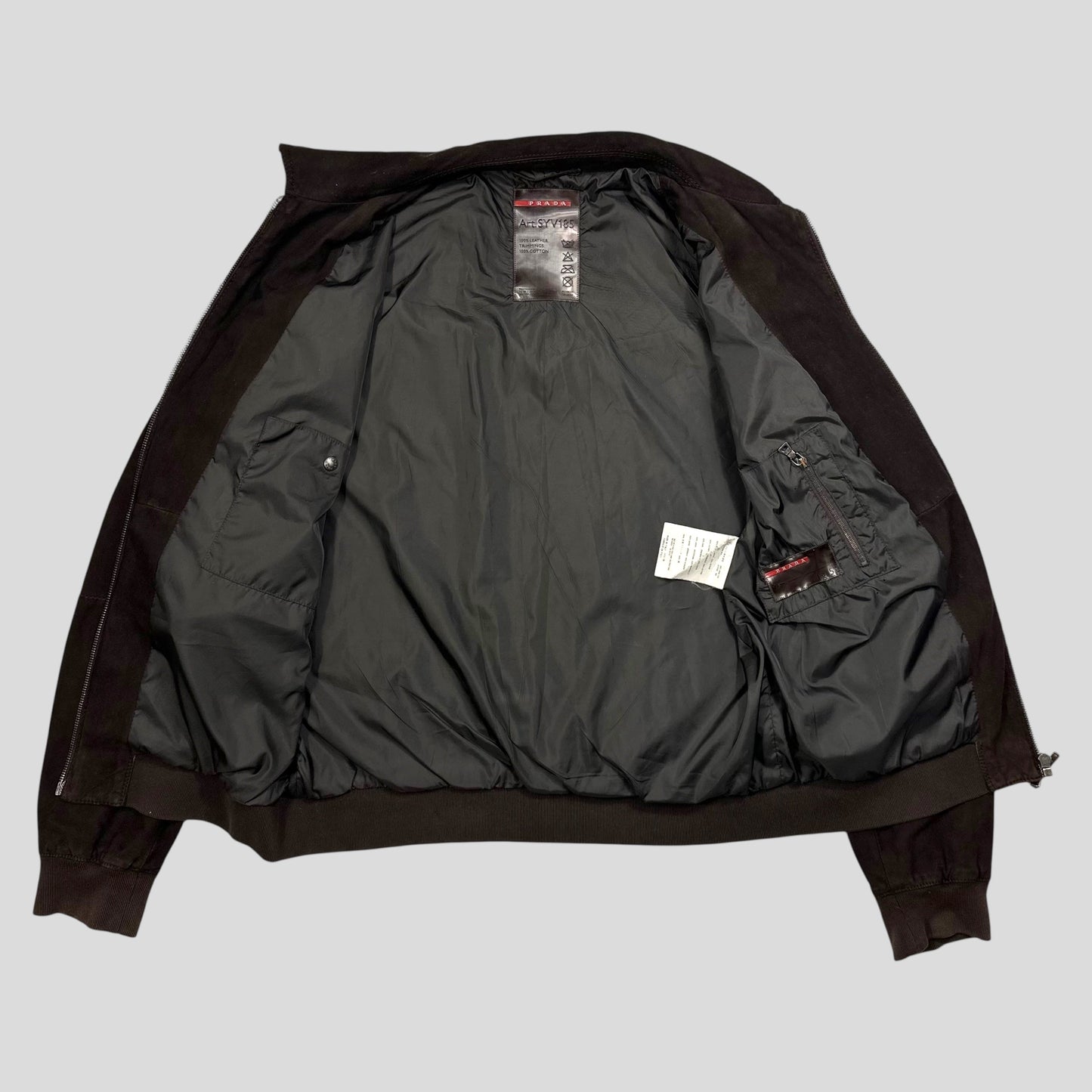 Prada Sport 2006 Leather Suede Perforated Western Jacket - IT52 (M) | Default Title, Multicoloured