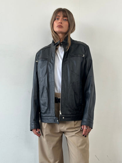 Vintage Moto Leather Jacket - M/L