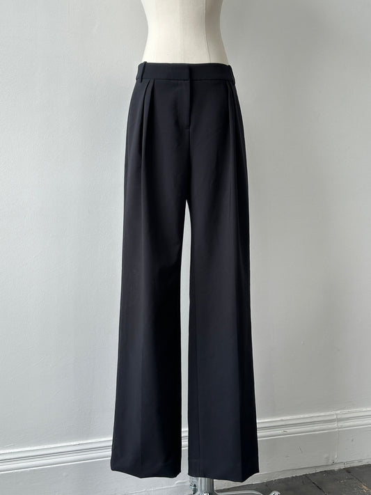 Calvin Klein 2000s Wide Leg Tailored Trousers - W28