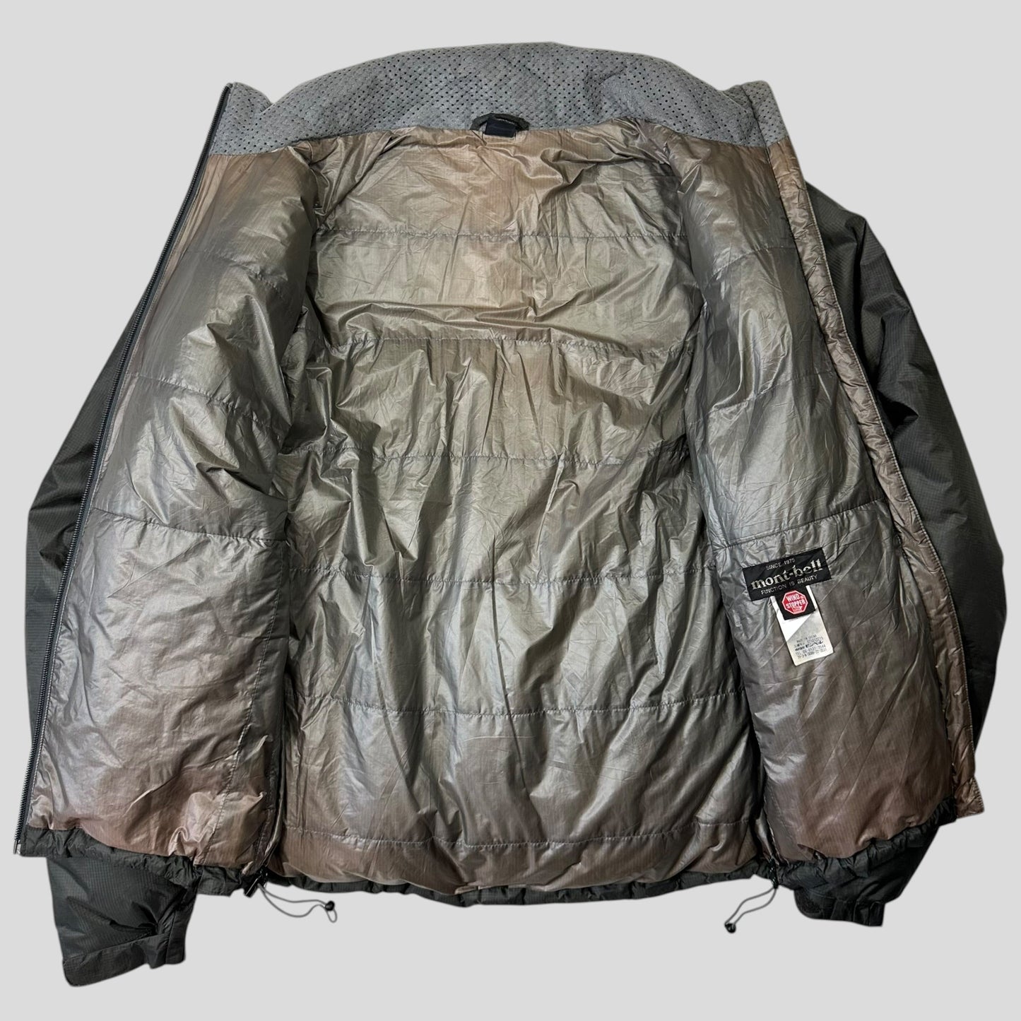 Montbell 00’s Goretex Ripstop Nylon Down Puffer Jacket - S/M | Default Title, Grey