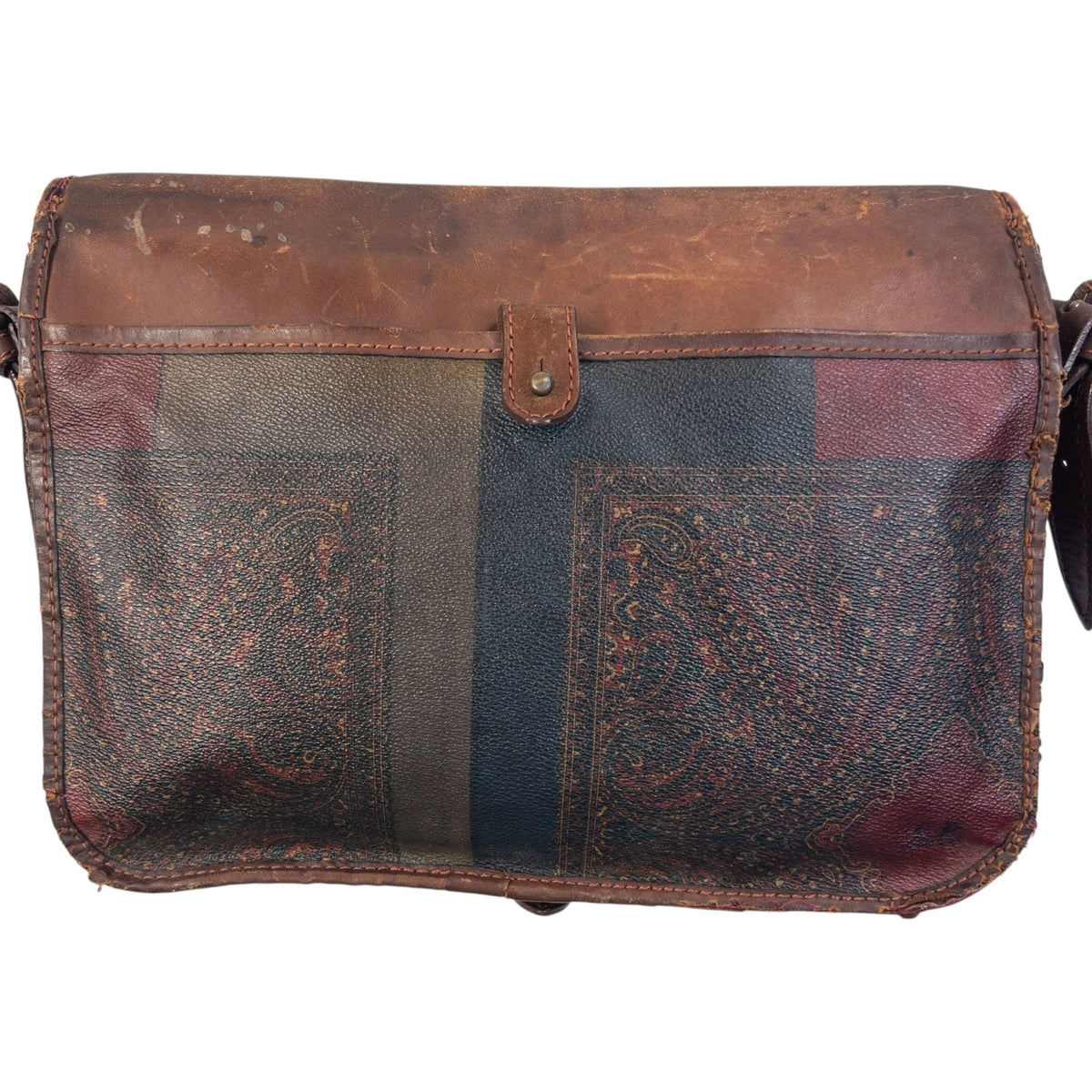 Vintage 80s CP Company Leather Paisley Crossbody Bag | O/S, Multi