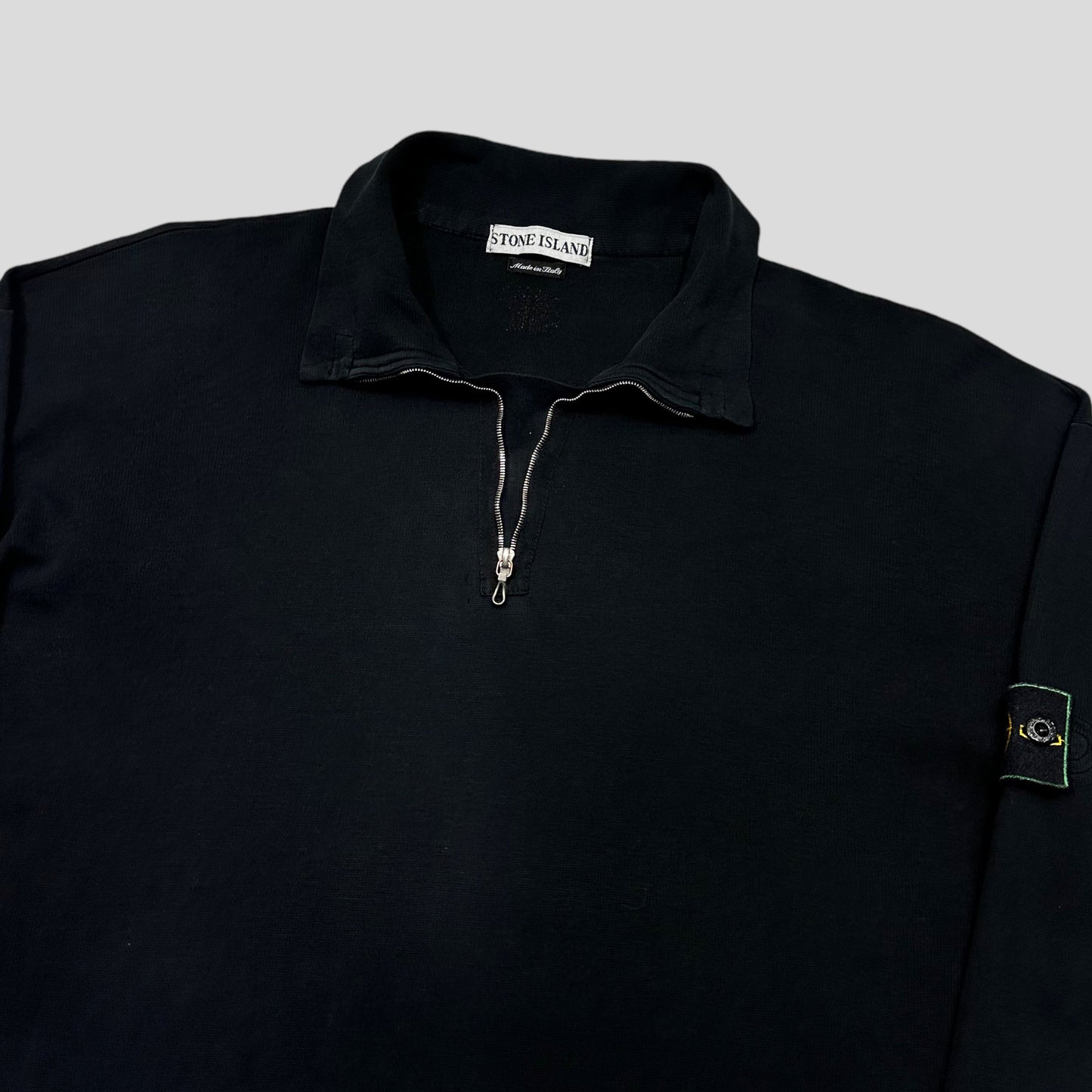 Stone Island 90’s Green Edge Cotton 1/4 Zip - L