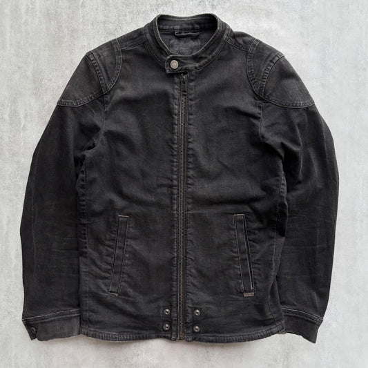 DIESEL DENIM MOTO JACKET | O/S, Black