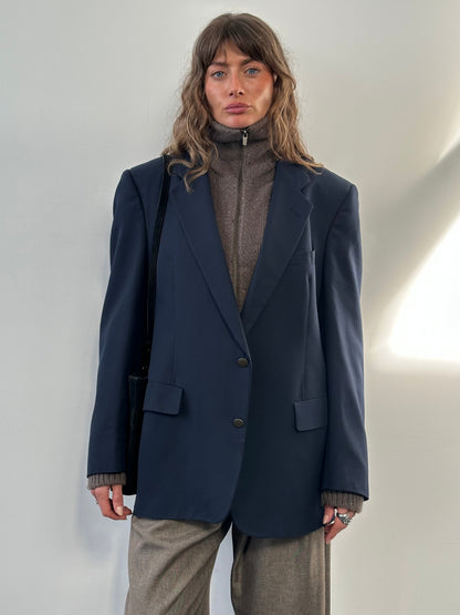 Christian Dior Monsieur 1990s Pure Wool Single Breasted Blazer - 44R/XL
