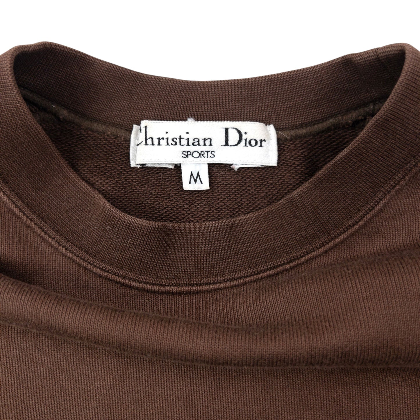 Vintage 90s Dior Sports Embroidered Sweatshirt Womens Size M | Medium, Brown