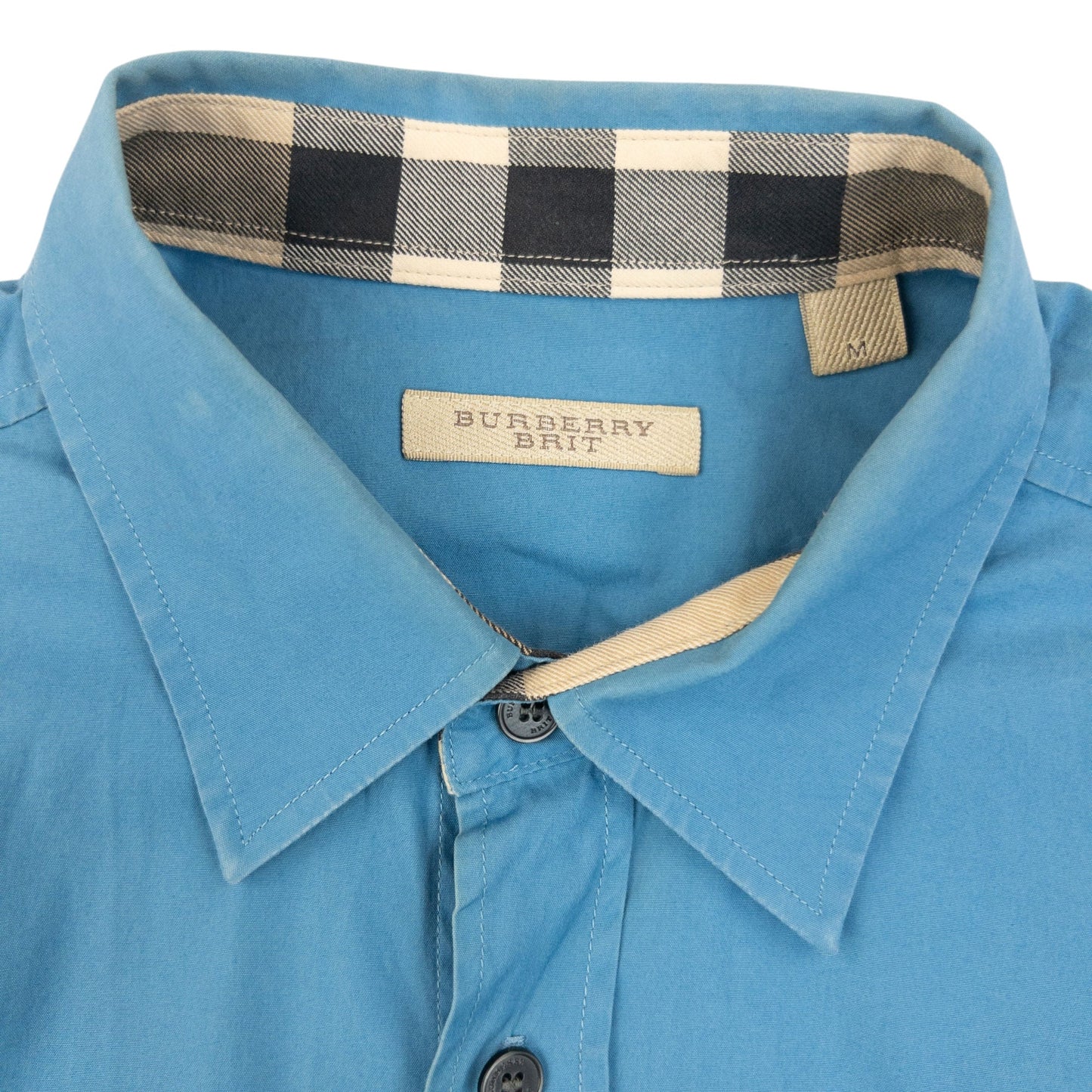 Vintage Burberry Brit Nova Check Cuff Long Sleeve Button Up Shirt Size M | Medium, Multicoloured