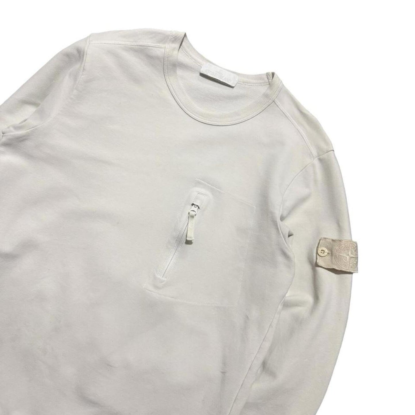 Stone Island Ghost Pullover Jumper | Small, Off-White