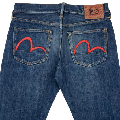 Vintage 2000s Evisu Double Gull Japanese Denim Jeans Size W32