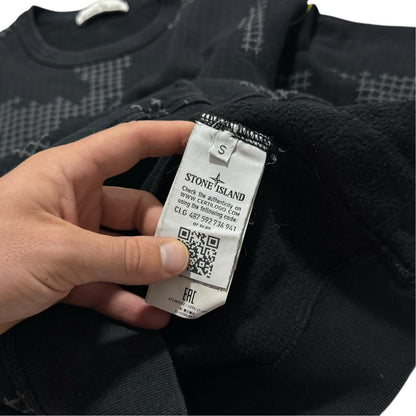 Stone Island Grid Camo Pullover Crewneck | Small, Camo