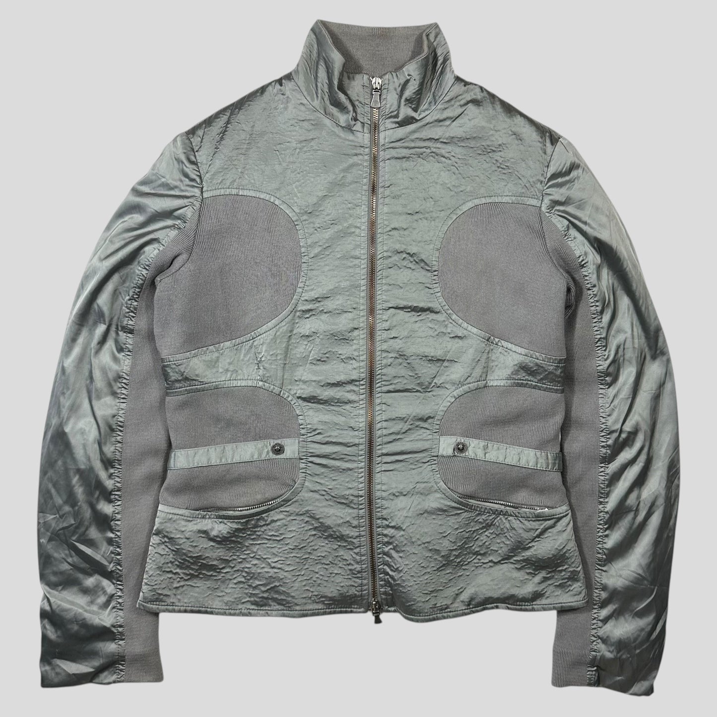 Versace 00’s VJC Astro Panelled Moto Bondage Jacket - M