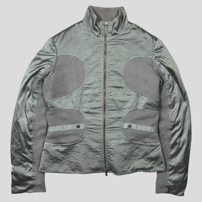 Versace 00’s VJC Astro Panelled Moto Bondage Jacket - M | Grey