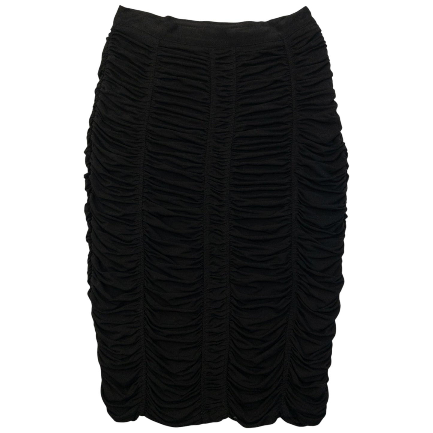 Vintage 2000s Burberry Ruched Pencil Skirt Womens Size W25 | W25, Black