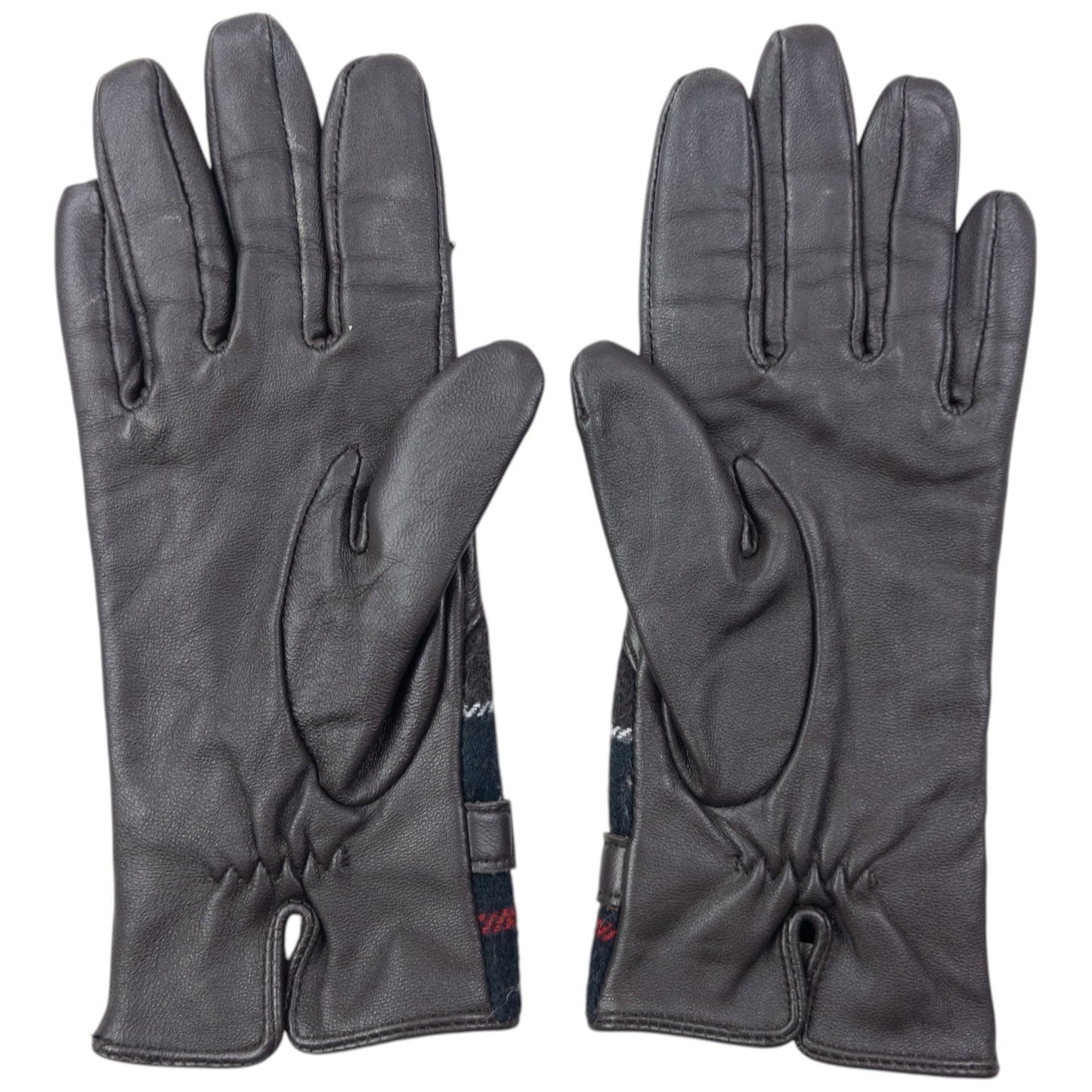 Vintage Barbour Leather Gloves Womens Size M | O/S, Brown