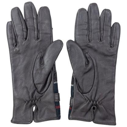 Vintage Barbour Leather Gloves Womens Size M | O/S, Brown