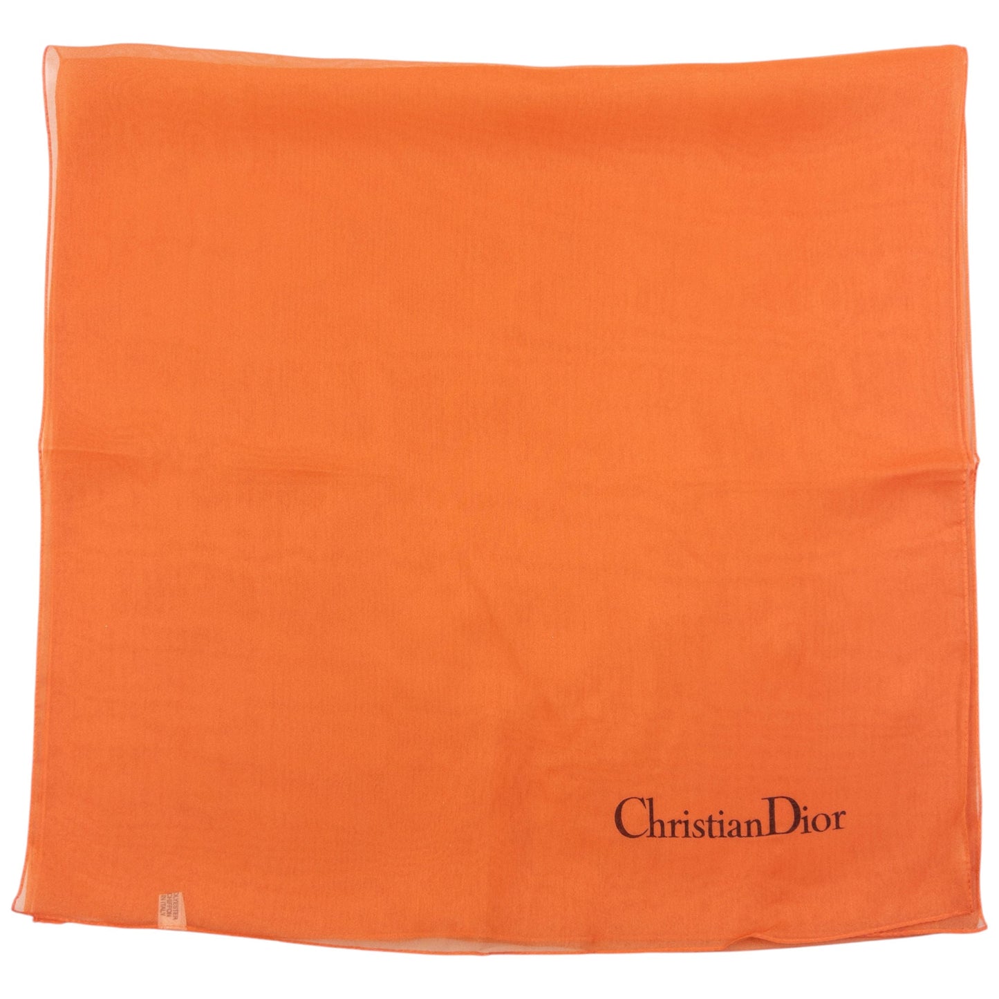 Vintage 90s Dior DUNE Sheer Chiffon Scarf | O/S, Orange