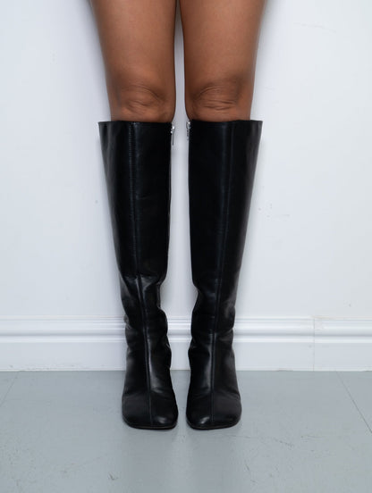 MM6 KNEE HIGH BOOTS (EU 38) | DEFAULT TITLE, Black