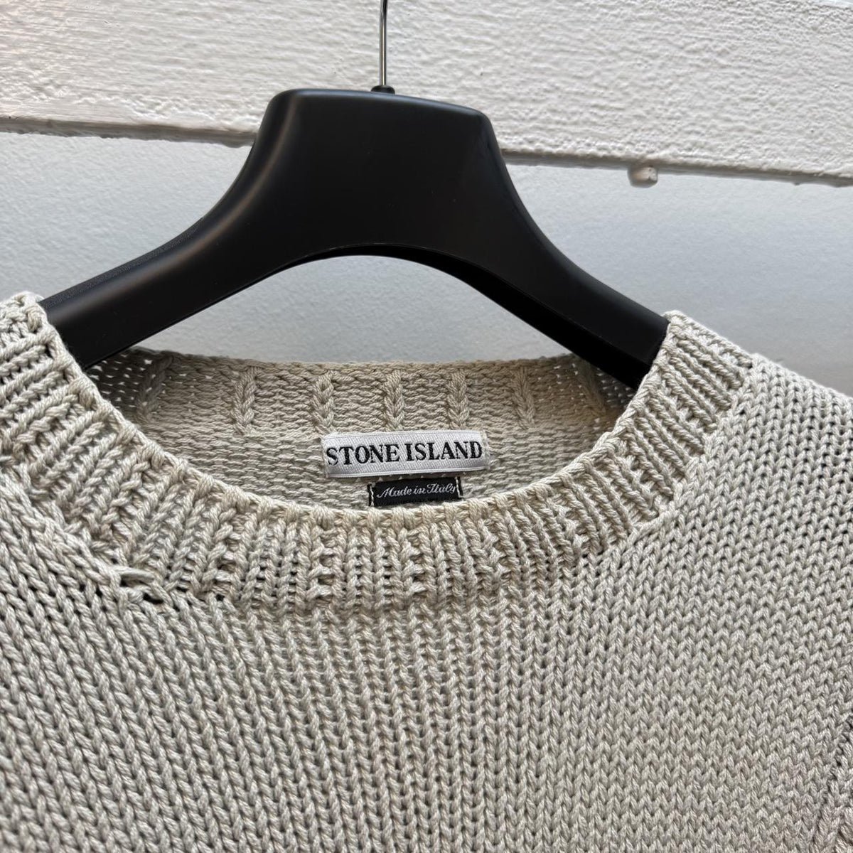 Early 00’s Stone Island Knit Jumper (S) | Small, Cream