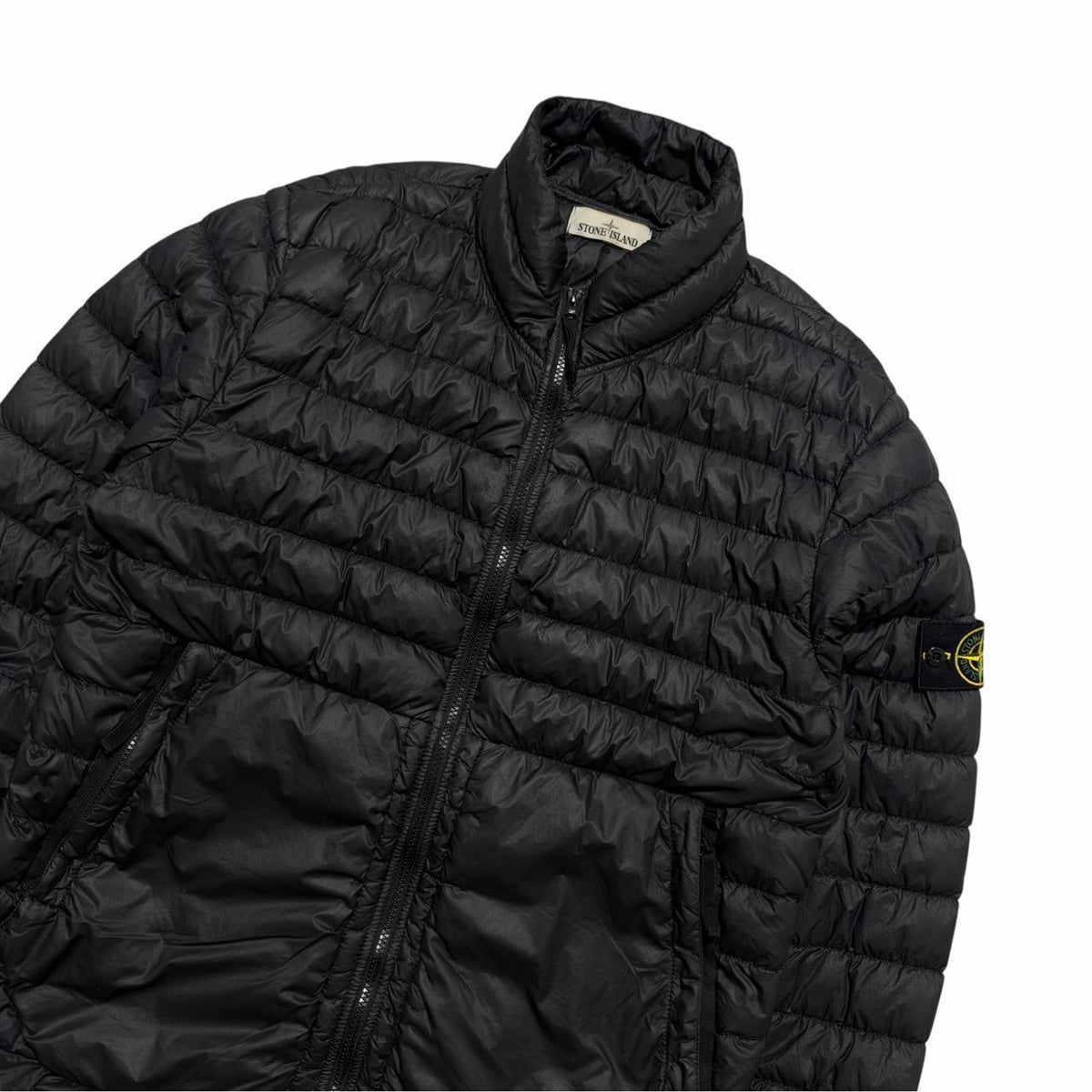 Stone Island Garment Dyed Micro Yarn Down Jacket | XL, Black