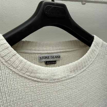 90’s Stone Island Soft Cotton Knit Jumper (L) | Large, Green