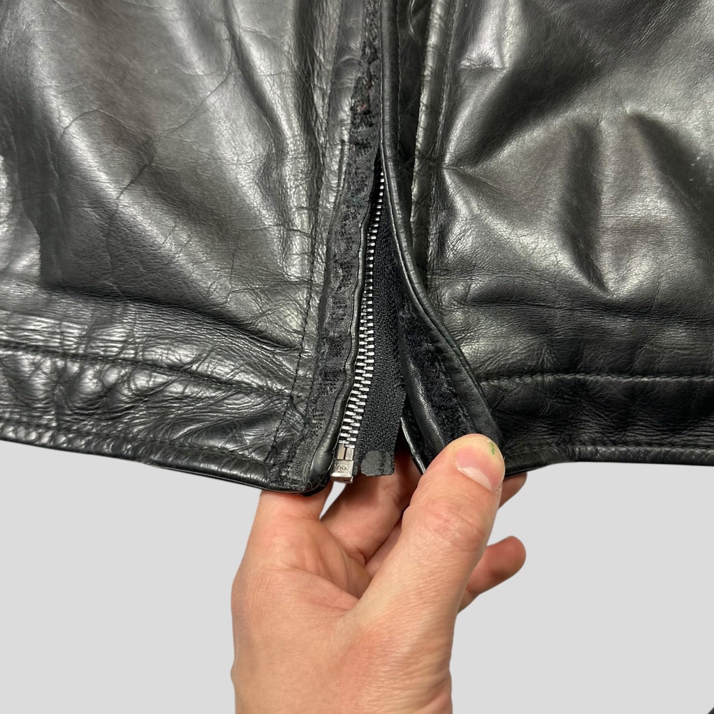 Neil Barrett 00’s Textured Padded Leather Moto Jacket - L | Default Title, Black