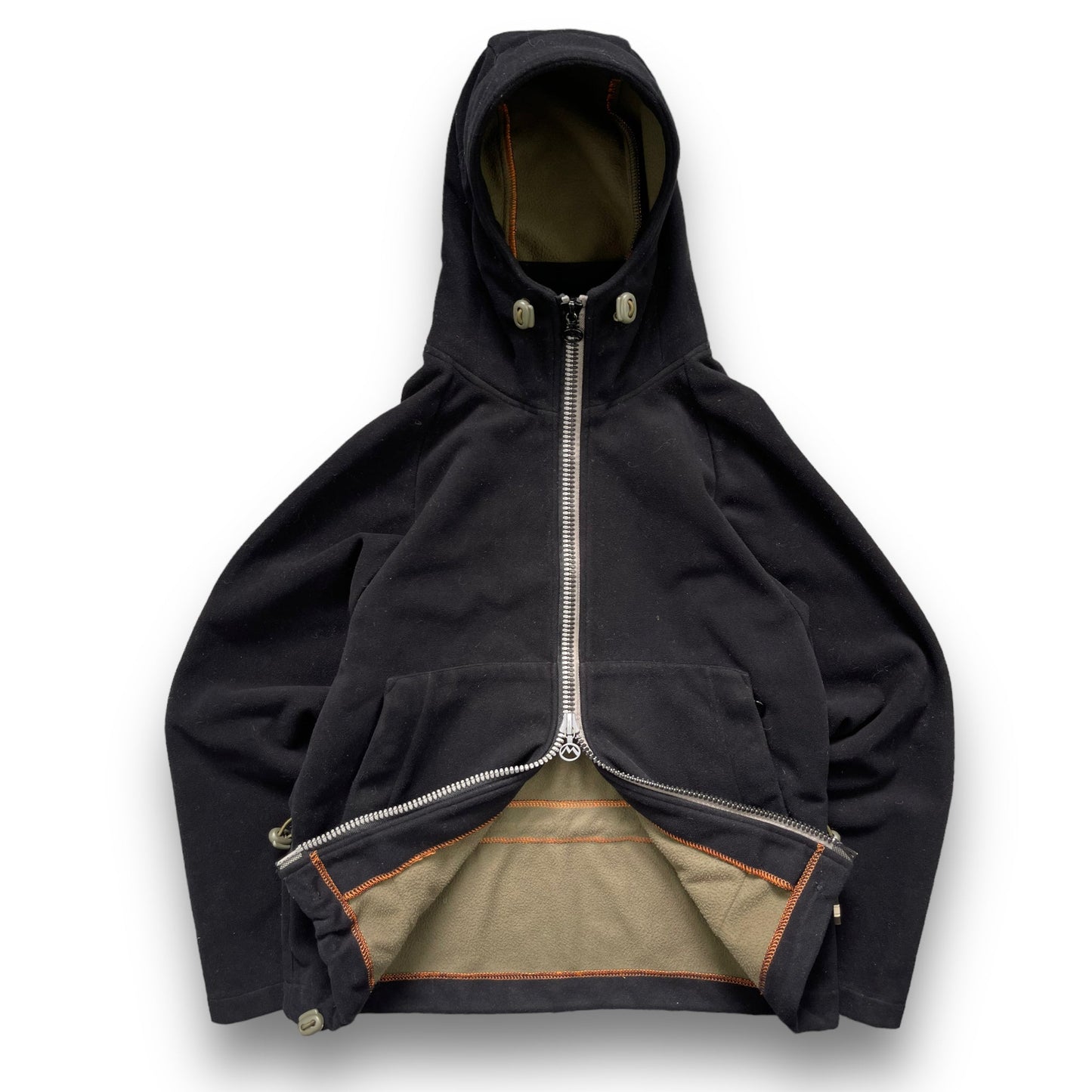 AW99/00 Maharishi Proline Hooded Fleece Jacket (S) | Default Title, Black