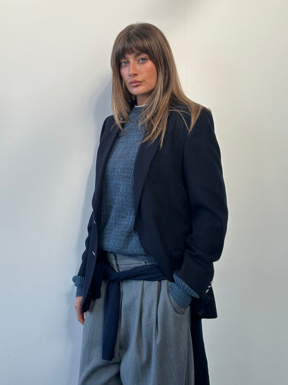 Vintage 1990s Pure Wool Single Breasted Blazer - 38R/M