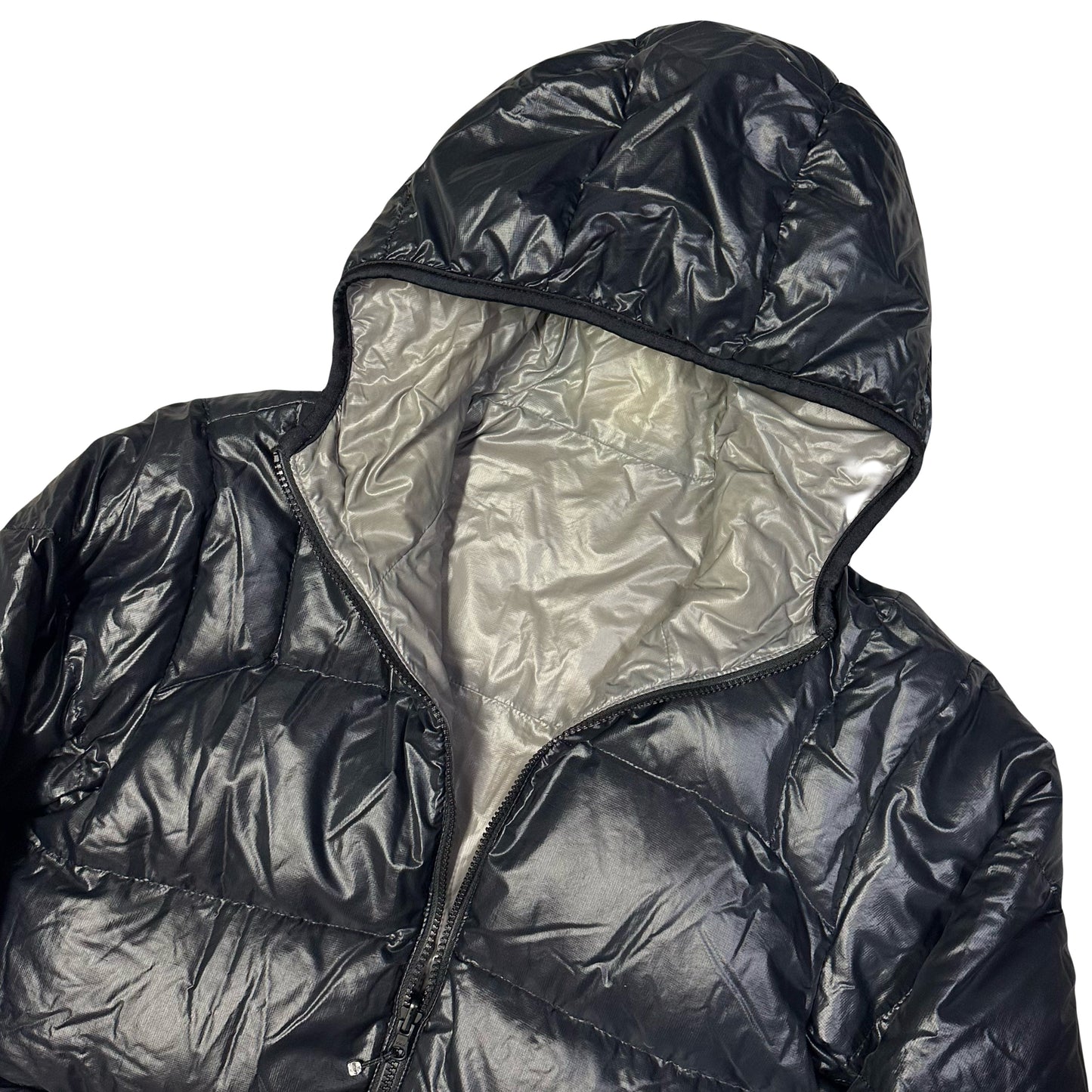 Camp 7 Reversible Puffer Jacket In Grey & Black (L) | Camp 7, Black