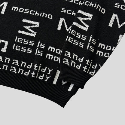 Moschino Jeans 1999 Less Is More Knitted Sweater - M/L