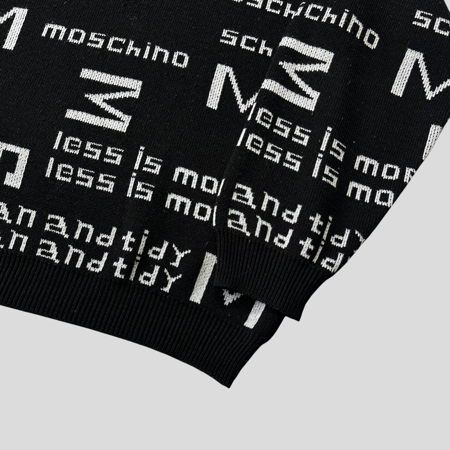 Moschino Jeans 1999 Less Is More Knitted Sweater - M/L | Default Title, Black