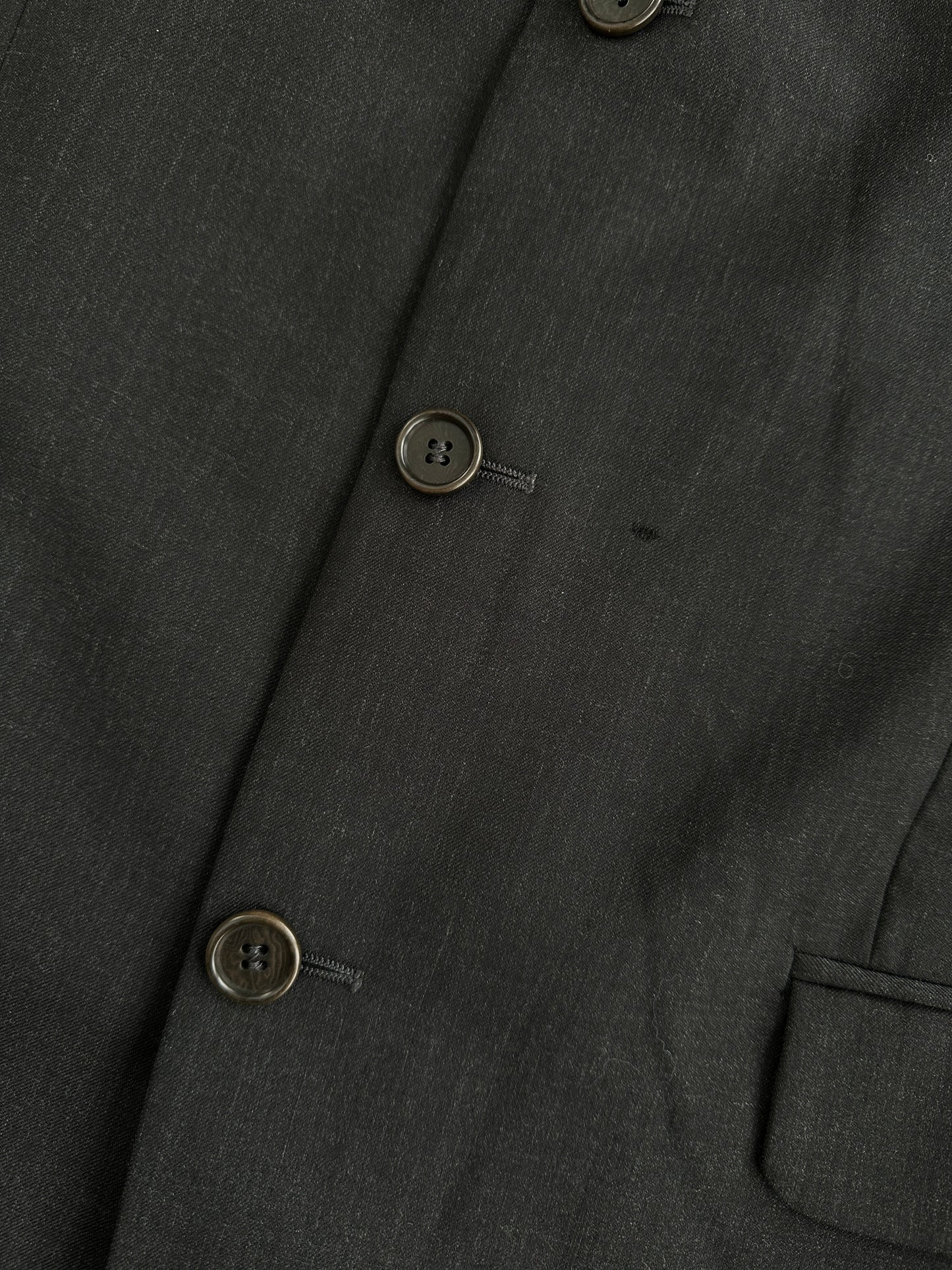 Yves Saint Laurent Pour Homme 1990s Pure Wool Single Breasted Blazer - 40R/XL