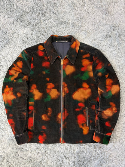 Paul Smith SS22 Lenticular Ink Print Corduroy Blouson Jacket - L | O/S, Multicoloured
