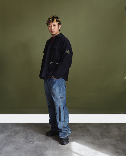 AW1994 Stone Island Raw Hem Wool Jacket