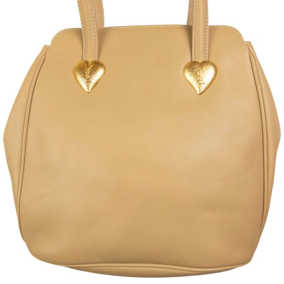 Vintage YSL Yves Saint Laurent Leather Heart Shoulder Bag
