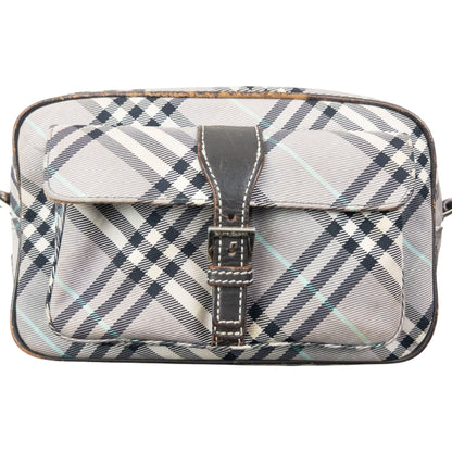 Vintage 2000s Burberry Blue Label Nova Check Crossbody Bag | O/S, Blue